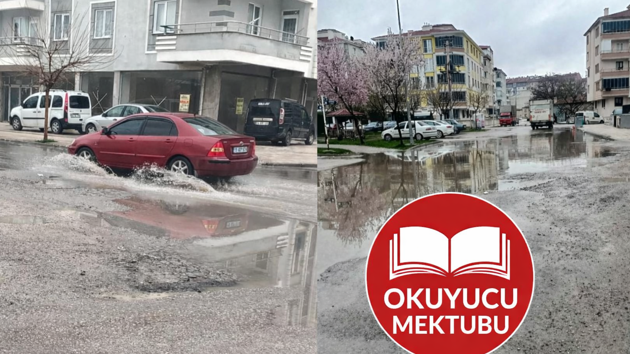 Her yağmurda göl oluşuyor